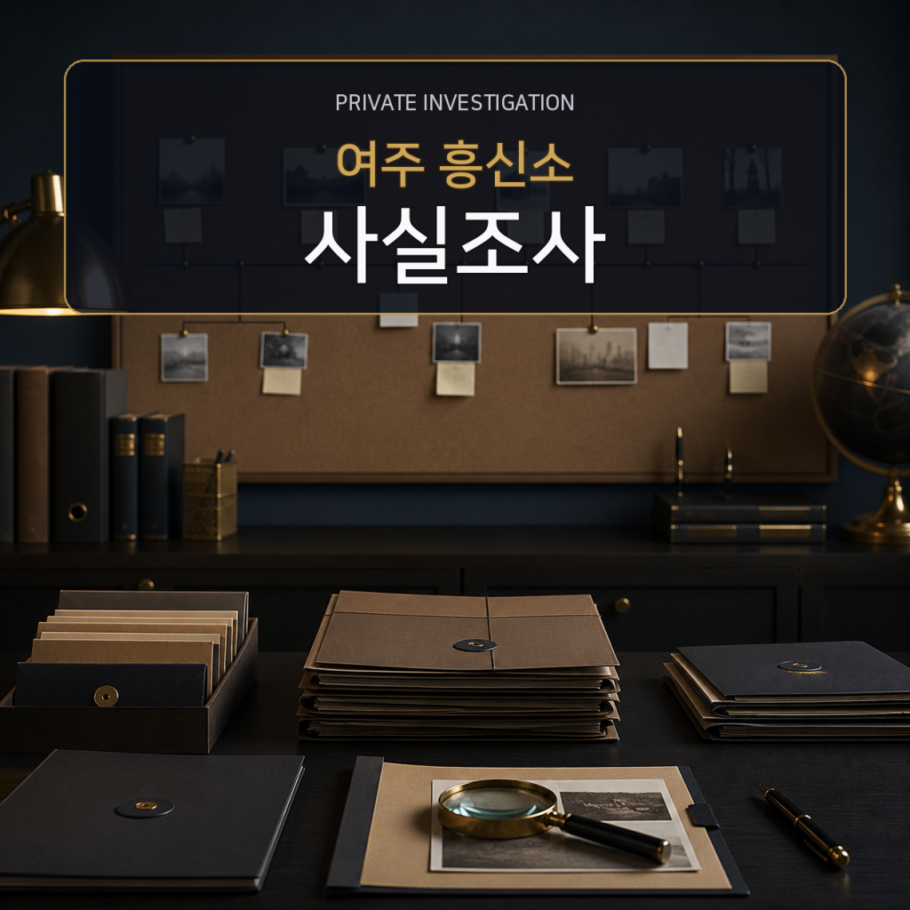 여주 사실관계 조사 전문 흥신소