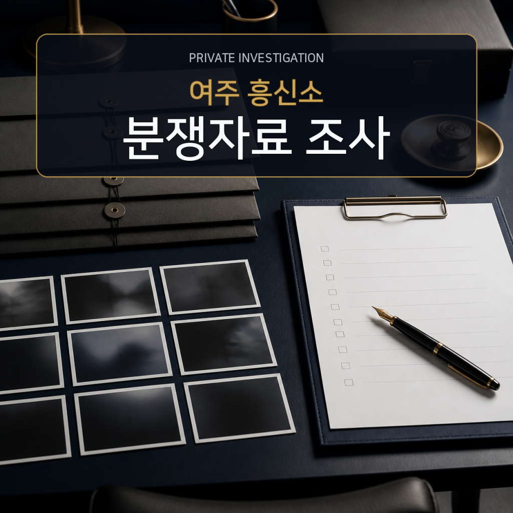 여주 분쟁자료 조사 전문 흥신소